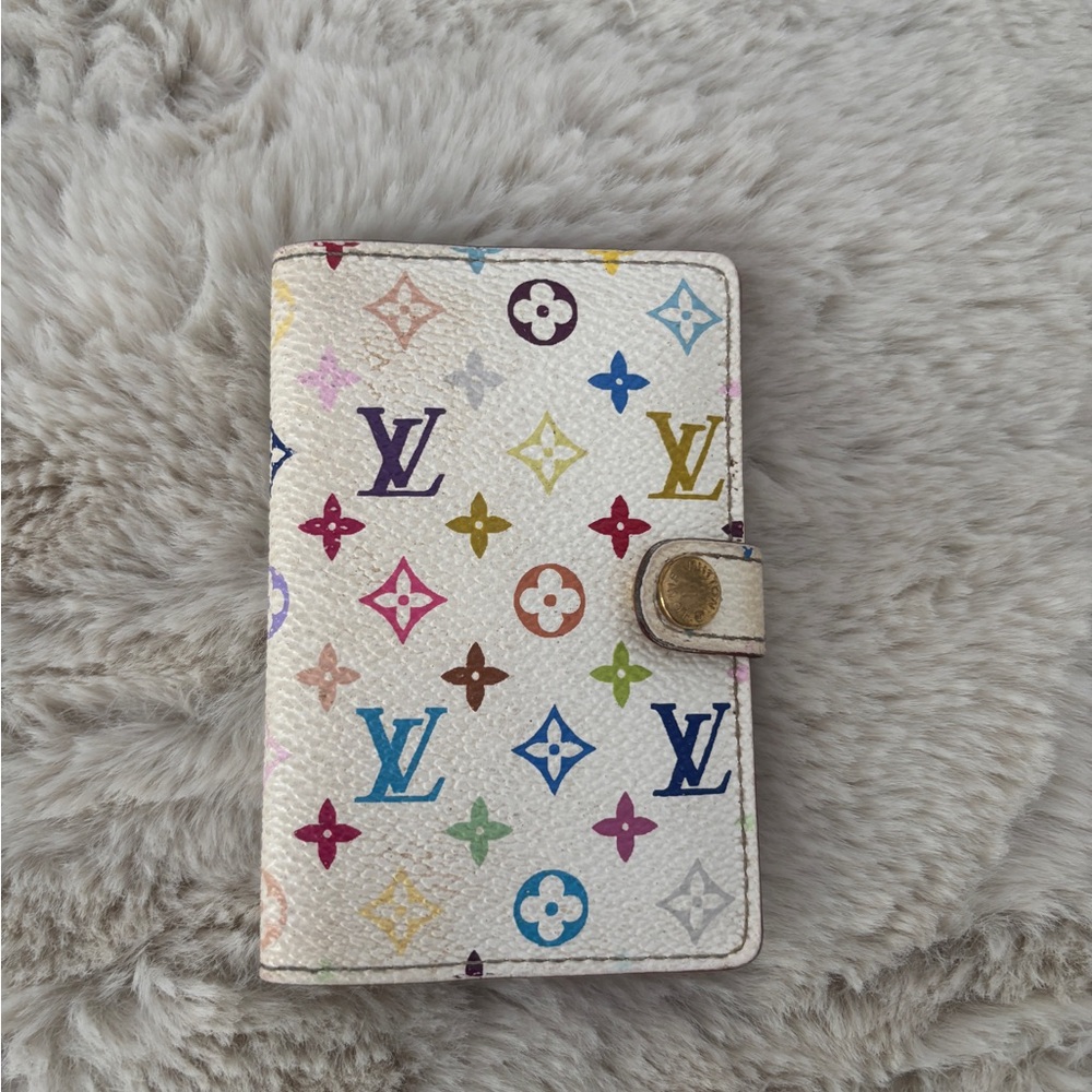Louis Vuitton White Multicolor Monogram Wallet